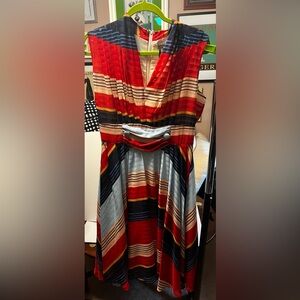 Unique Vintage Striped Dress